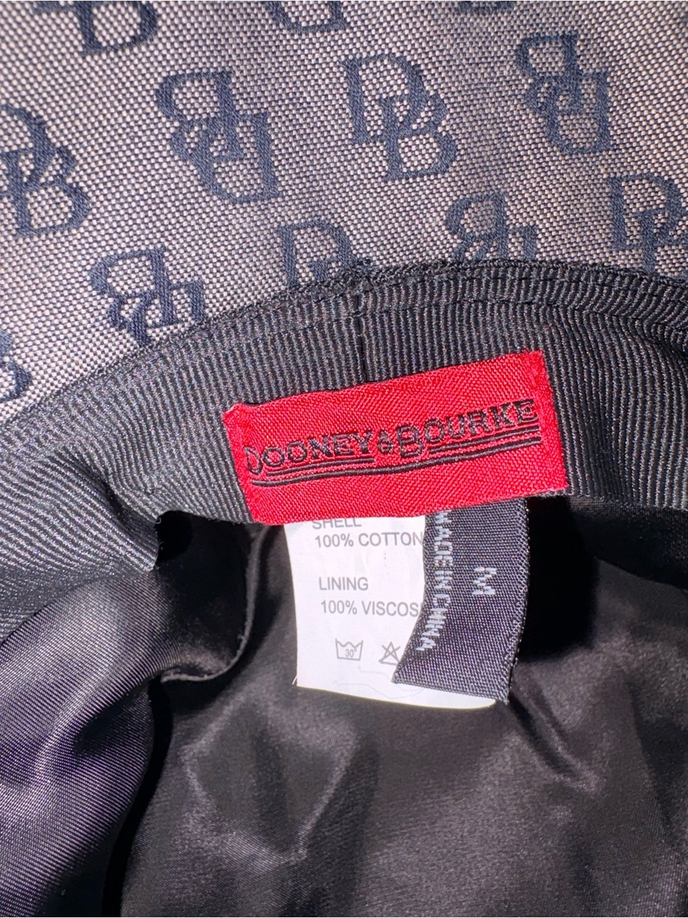 Dooney & Bourke Grey/Navy Bucket Hat - Picture 4 of 4